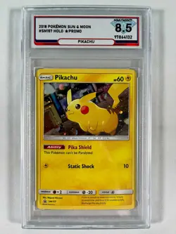 2018 Pokemon Sun & Moon Pikachu Holo PROMO #SM157 Graded NM-MT 8.5 - Image 1