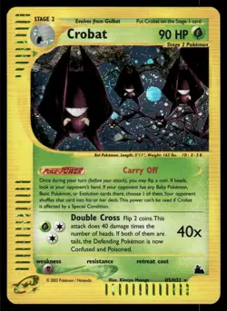*FRI NIGHT* Crobat H5/H32 Holo Skyridge Holo Rare - Image 1