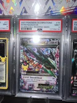 Pokemon Celebrations M Rayquaza EX Mint Roaring Skies 2021 PSA 9 MINT - Image 2