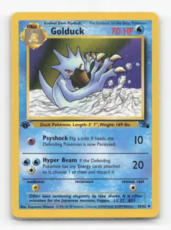 Pokemon TCG - Golduck 35/62 Lightly Played Uncommon Fossil 1st Edition - Image 1