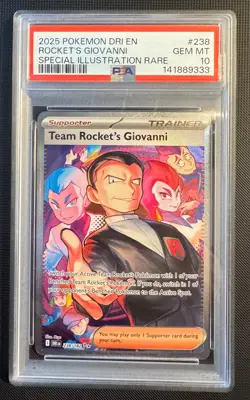 Team Rocket’s Giovanni #238 SIR PSA 10 – 2025 Pokemon Destined Rivals GEM MINT - Image 1