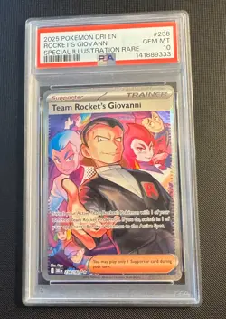Team Rocket’s Giovanni #238 SIR PSA 10 – 2025 Pokemon Destined Rivals GEM MINT - Image 2