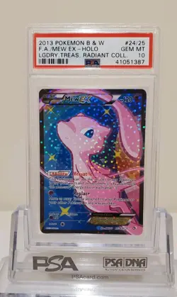 Pokemon Mew EX Legendary Treasures Radiant Coll. Full Art #RC24 PSA 10 Gem Mint - Image 1