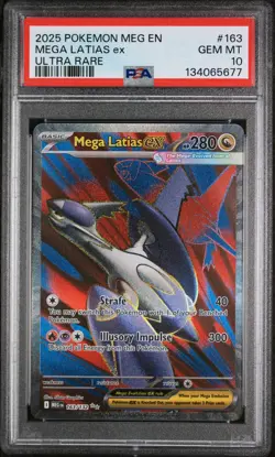 2025 POKEMON MEG EN-MEGA EVOLUTION ULTRA RARE #163 MEGA LATIAS EX PSA 10 - Image 1