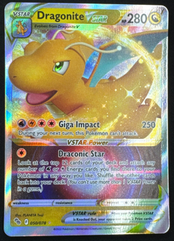 DRAGONITE VSTAR 050/078 NM ULTRA RARE POKEMON GO POKEMON 2022 - Image 1