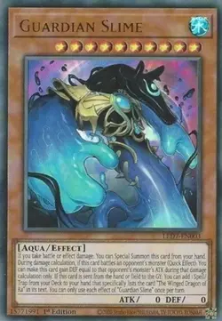 YUGIOH Guardian Slime LED7-EN003 1st edition Ultra Rare PACK FRESH NM / MINT - Image 1