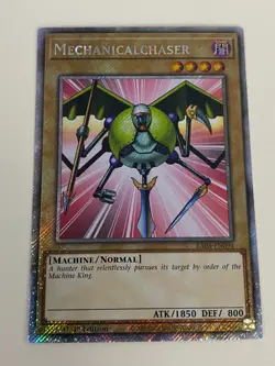 Yugioh Mechanicalchaser x 3 - 1st Edition Platinum Secret Rare NM - Free Holo A - Image 2