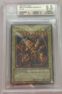 GAME BOY ADVANCE GBI-003 WINGED DRAGON OF RA BGS 9.5 GEM MINT YUGIOH 2003 - Image 1