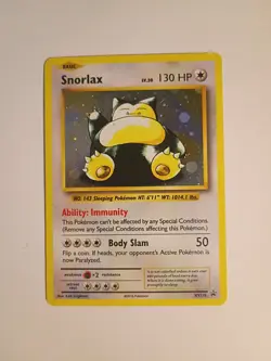 Pokemon TCG Snorlax XY179 Evolutions Black Star Promo Holo Card - Image 1