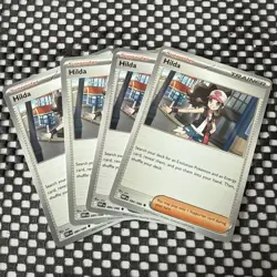 4x Hilda - 084/086 - White Flare - Trainer Playset - Pokemon Card - Image 1