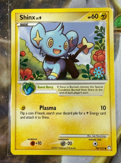 Pokemon Card Shinx 98/123 Advent Countdown Calendar Snowflake Stamp Promo NM - Image 1