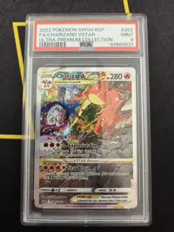 PSA 9 MINT Charizard VSTAR SWSH262 UPC Promo ULTRA-PREMIUM Pokemon Card 724 - Image 1