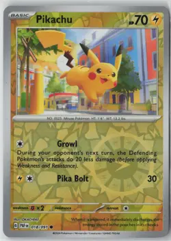 Pikachu - (Reverse Cosmos Holo) Promo Miscellaneous Cards & Products 018/091 NM - Image 1