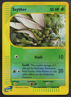 Scyther 106/147 Aquapolis Reverse Holo E Reader Series Pokemon Card Near Mint - Image 1