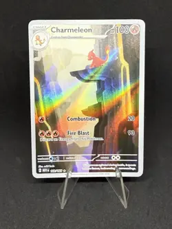 Pokemon TCG Charmeleon Holo Card Scarlet Violet-151 Illustration Rare English NM - Image 1
