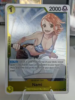 Bandai One Piece CCG Nami OP15-108 Special Character Card 2000 Power 1 Cost - Image 1