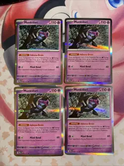 4x Munkidori 044/131 X4 - Prismatic Evolutions - Pokemon TCG - Playset NM - Image 1