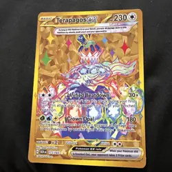NM-Mint Terapagos ex - 173/142 - Hyper Rare Pokemon Stellar Crown - Image 1