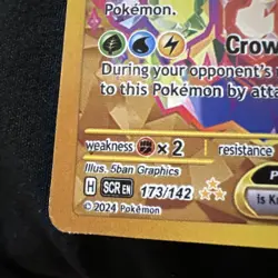 NM-Mint Terapagos ex - 173/142 - Hyper Rare Pokemon Stellar Crown - Image 2