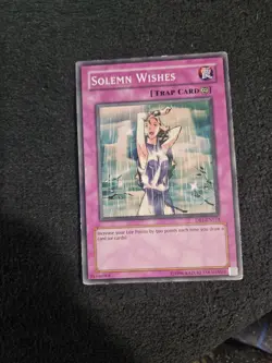 Solemn Wishes - DB1-EN174 - LP+ - Common - Unlimited - Yugioh - Image 1