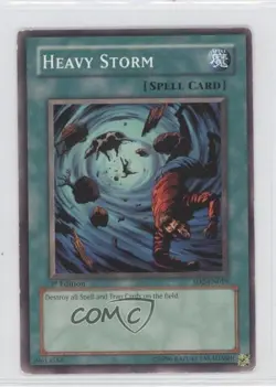 Heavy Storm 1st Ed. YuGiOh Zombie Madness Structure Deck #SD2-EN019 2005 READ - Image 1