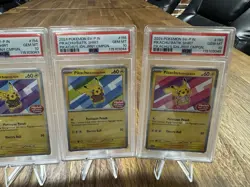 PSA 10 Pikachu Batik Sequential Set 101, 154, 155, 190 Indonesia Pokemon Card - Image 3
