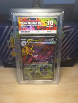 Mega Gengar EX 284/217 ACE 10 PERFECT SUBGRADES SIR Ascended Heros Pokemon TCG - Image 1