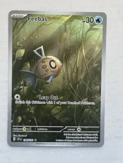 Pokemon TCG Feebas 198/191 Surging Sparks Illustration Rare NM - Image 1
