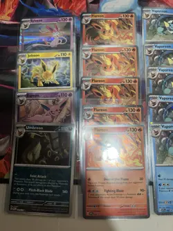 Pokemon TCG: Prismatic Evolutions Lot (23) Cosmos Holos + Eeveelutions M/NM - Image 2