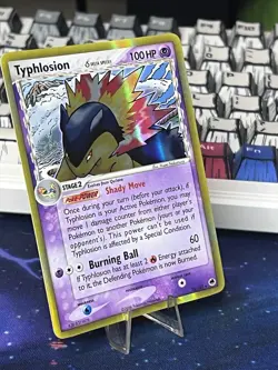 Pokemon TCG EX Dragon Frontiers Typhlosion Delta Species Holo Rare 12/101 MP/LP - Image 3