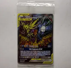 Sealed Pokemon TCG Moltres Zapdos Articuno GX SM210 Stained Glass Promos Holo - Image 1