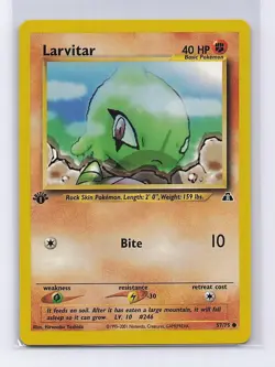 Larvitar 57/75 Common Neo Discovery Pokemon 1st Edition Near Mint - Image 1