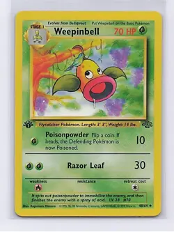 Weepinbell 48/64 Uncommon Jungle Pokemon 1st Edition Near Mint - Image 1