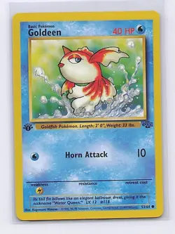Goldeen 53/64 Common Jungle Pokemon 1st Edition Near Mint - Image 1
