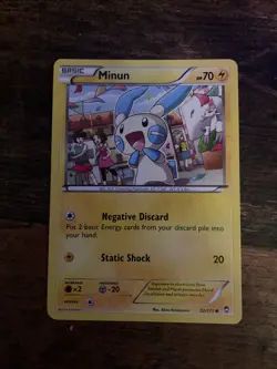 32/111 Minun | Common: Pokemon Trading Card Game XY-03 Furious Fists - Image 1