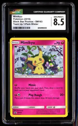 CGC 8.5 Mimikyu SM163 Pokemon Black Star Promos 2019 English - Image 1