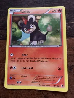 Pokemon TCG Litleo XY Phantom Forces 11/119 Regular Common Card - Image 1