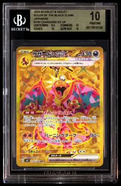 Bgs 10 Charizard EX UR 139/108 Ruler of Black Flame Pokemon Japanese Gold - Image 1