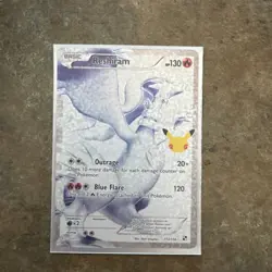 Pokemon TCG Reshiram Celebrations Classic Collection Full Art Holo 130 HP 113/1… - Image 1