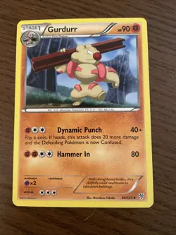 80/135 Gurdurr Uncommon: Pokemon Trading Card Game BW-08 Plasma Storm - Image 1