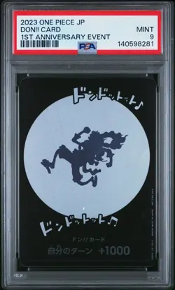 2023 ONE PIECE JPN PROMOS 1ST ANV EVENT DON!! CARD PSA 9 - Image 1