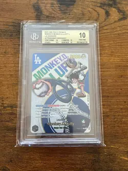 2025 One Piece Monkey D. Luffy Promo Dodgers BGS 10 PRISTINE (READ) - Image 1