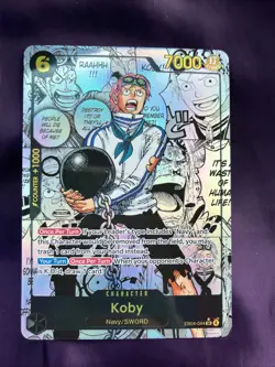 EB04-044 Koby SR Alt Art Manga Adventure on Kami’s Island One Piece TCG English - Image 1