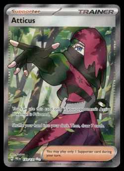 Pokemon Cards Atticus 133/131 Prismatic Evolutions Ultra Rare Full Art NM *2 - Image 1