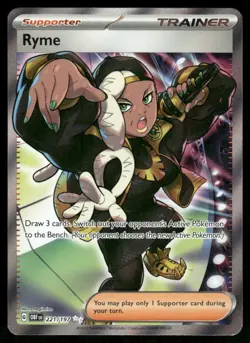 Pokemon Cards Ryme 221/197 Obsidian Flames Ultra Rare NM *2 - Image 1