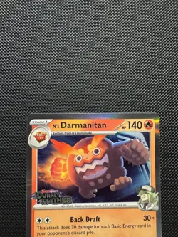 N’s Darmanitan 181 (Prerelease) Sv: Scarlet & Violet Promo Cards Near Mint - Image 4