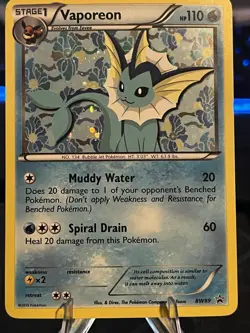 Pokemon Vaporeon BW89 Black & White Promo Holo Card Eeveelution 2013 HP110 - Image 1