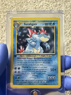 Feraligatr 4/111 Neo Genesis 1st Edition Holo Rare Pokemon Card LP - Image 1