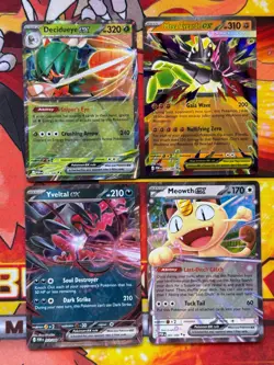 Pokemon Mega Evolution Perfect Order Double Rare 4 Card Lot - Meowth ex - Image 1