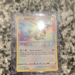 Pokemon Rayquaza Amazing Rare Holo 138/185 Vivid Voltage Amazing Burst Card - Image 1